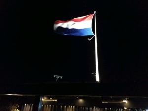 Drapeau des Pays-Bas flottant dans l'air
