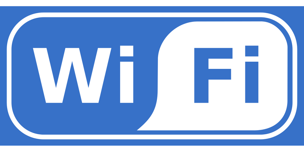 logo wifi blanc et bleu